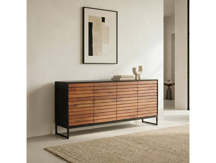 Buffet en bois naturel 170cm - Tamara