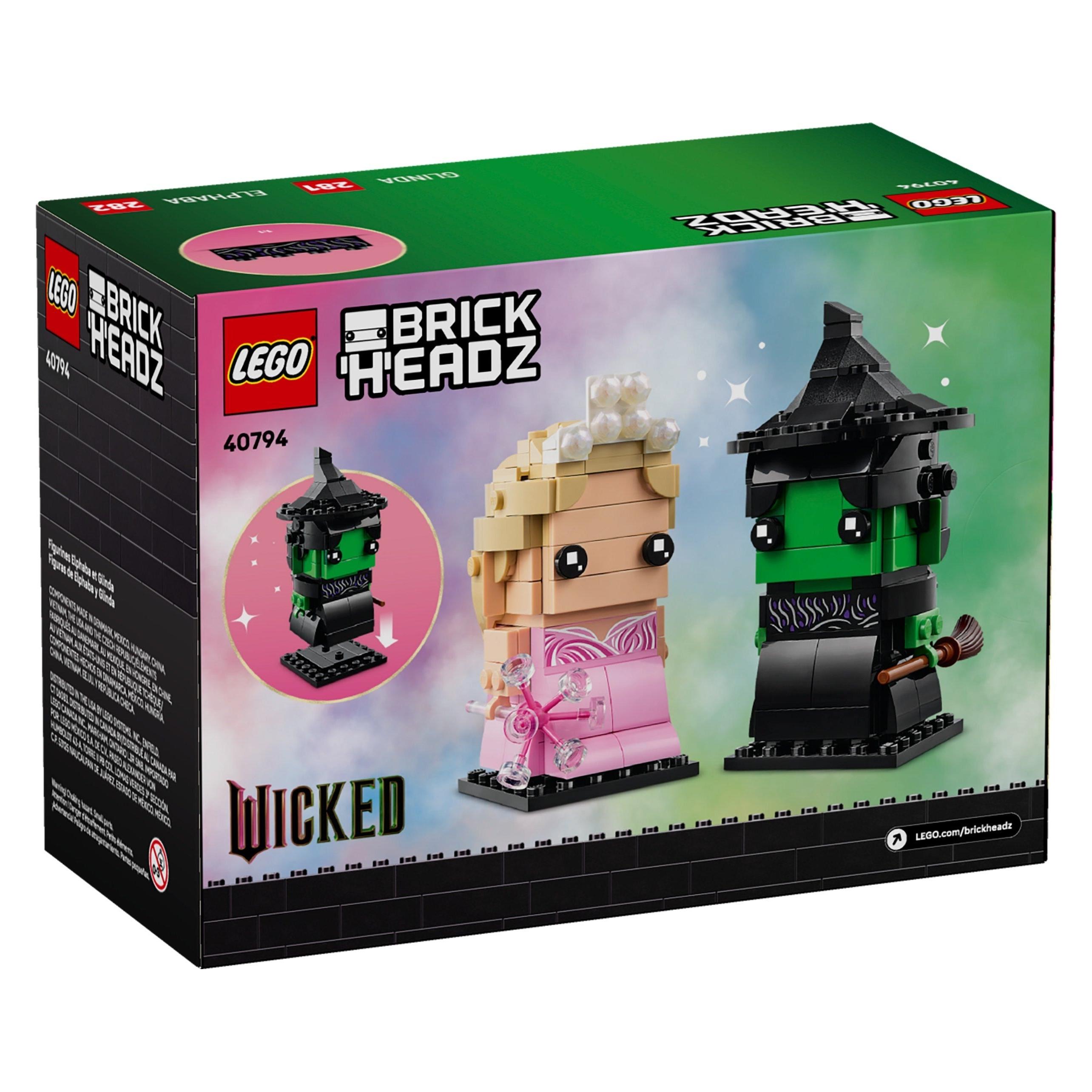 LEGO Brickheadz Wicked Elphaba und Glinda Figuren (40794, LEGO Brickheadz) (40794)
