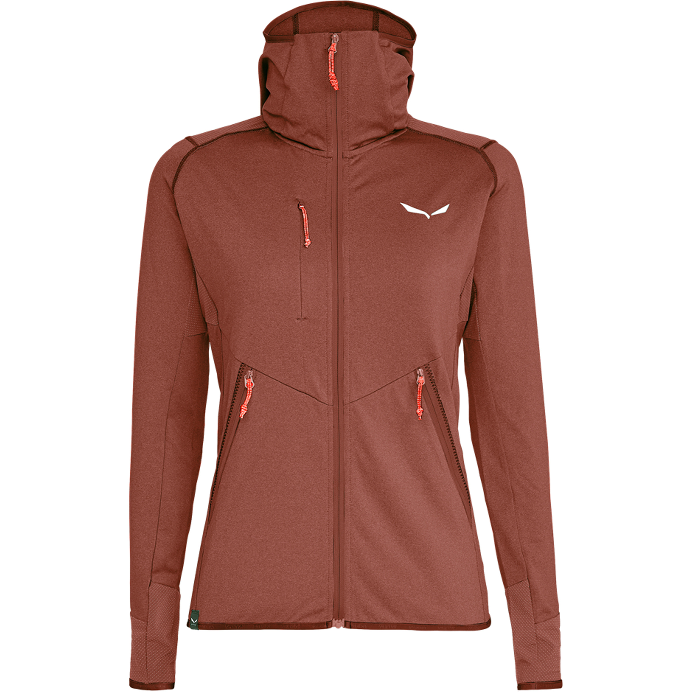 Salewa Agner Hybrid Damen Fleecejacke braun Größe XL Trekking Widerstandsfähig