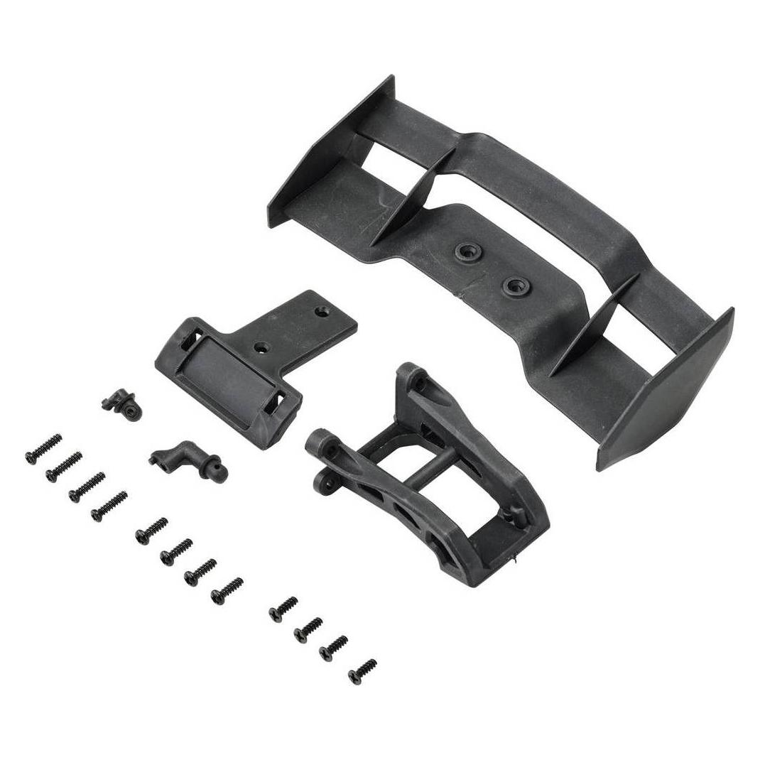 Reely 1:10 Heckflügel und Halterung Schwarz (RE-7133427)