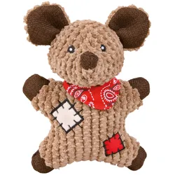 3x Trixie Maus 19cm mit Quietscher (Kauspielzeug Hund), Hundespielzeug