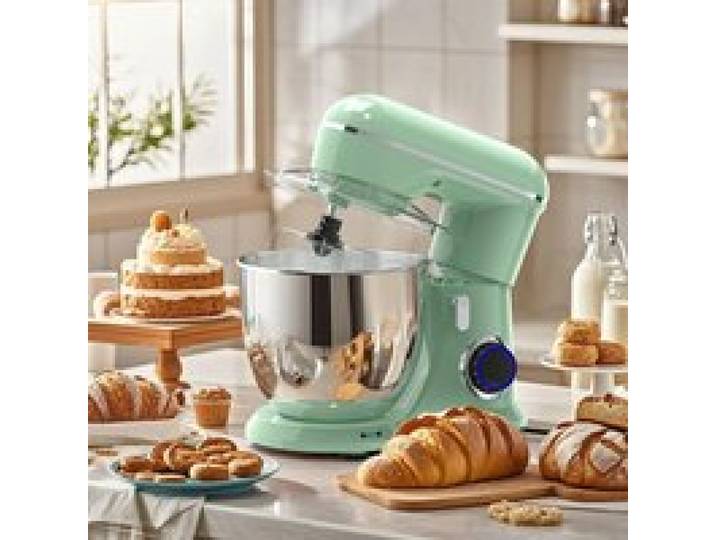 Honinst Robot Pâtissier 1400 W 10 Vitesses Robot pétrin multifonction Robot de cuisine bol 6.8 L Batteur Fouet Crochet housse