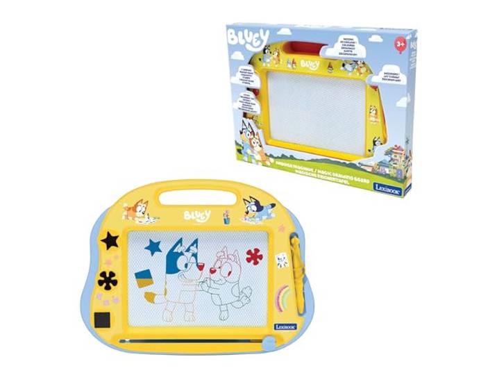 Lexibook, Bluey, Magnetische Zeichentafel, gelb/blau, CRBY550