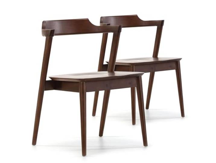 VS Venta-stock Stuhl-Set 2er Venus Nussbaum Farbe