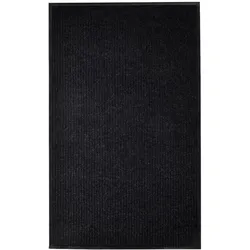 Décoshop26 - Eingangsmatte mit rutschfester Unterseite 117 x 220 cm schwarzes PVC DEC040631