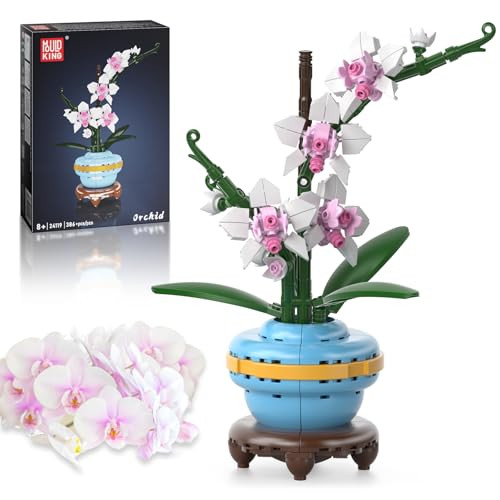 Mould King 24119 Orchidee Bouwset met Vaas - 386 Delen