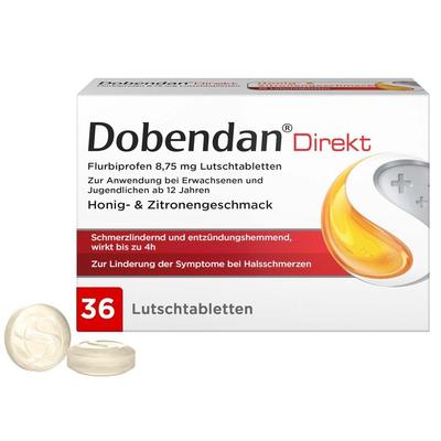 Dobendan Direkt Flurbiprofen 8,75 mg Lutschtabl. 36 St Lutschtabletten