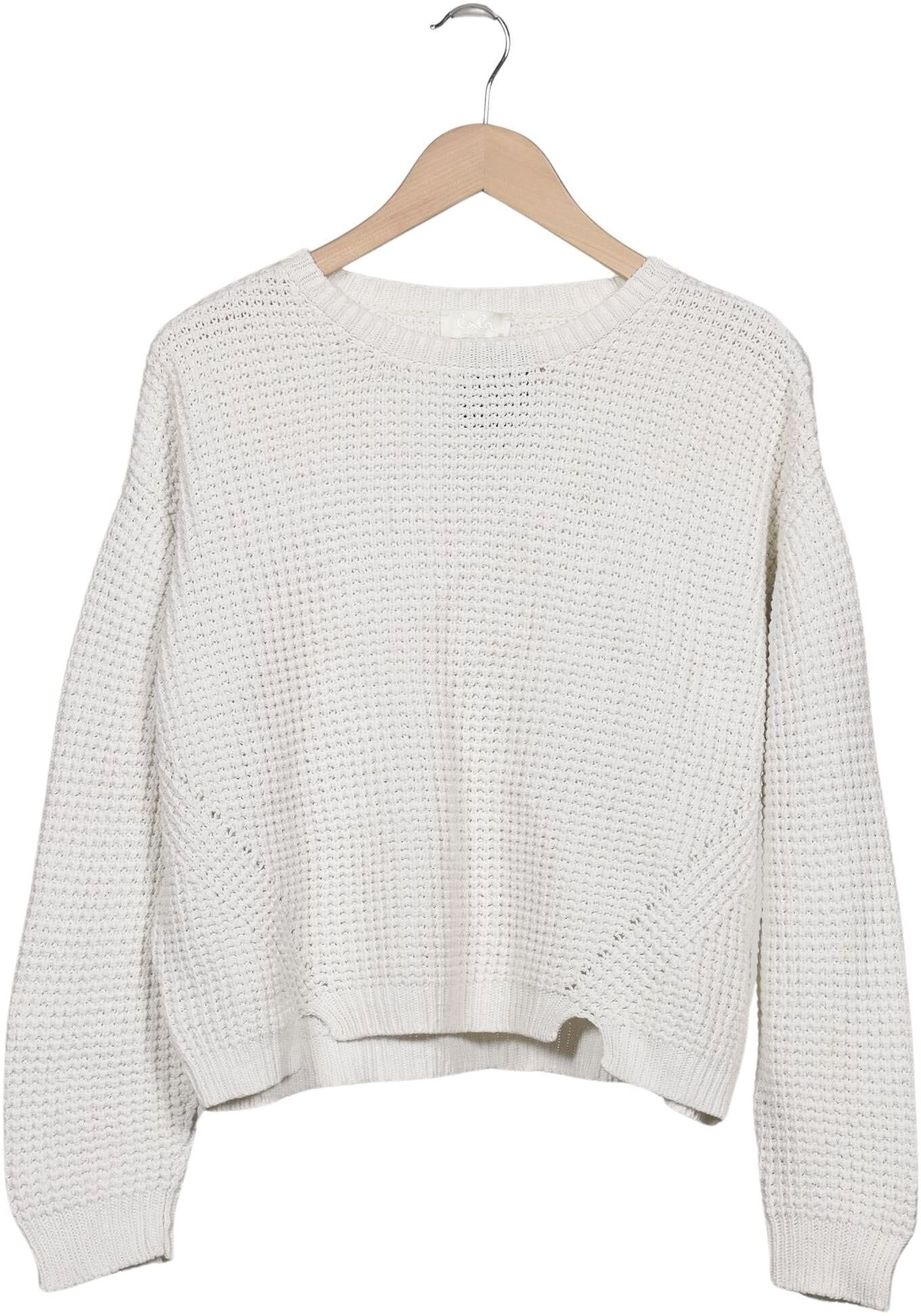Lala Berlin Damen Pullover, Cremeweiß, Gr. S, Baumwolle - Second Hand
