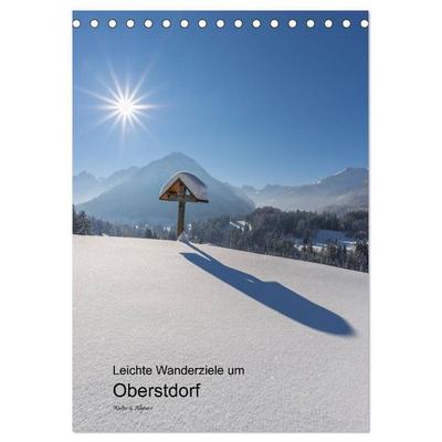 Leichte Wanderziele um Oberstdorf (Tischkalender 2027 DIN A5 hoch), CALVENDO Monatskalender