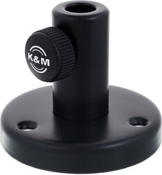 K&M 23855 Table Flange Black Schwarz