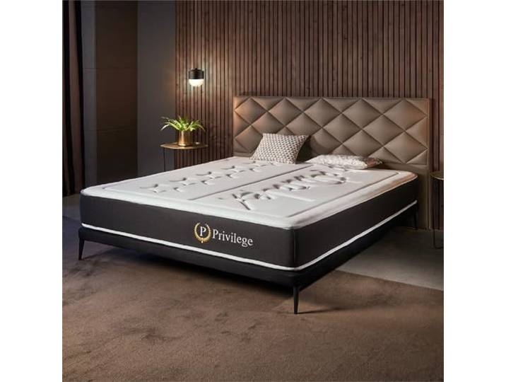 Naturalex - Privilege - Matratze 160x200 cm - Höhe 26 cm Taschenfederkernmatratze - 160x200 H2/H3 - Matratze 160x200 - Öko-tex Zertifiziert - Latex Blue 7 Zonen