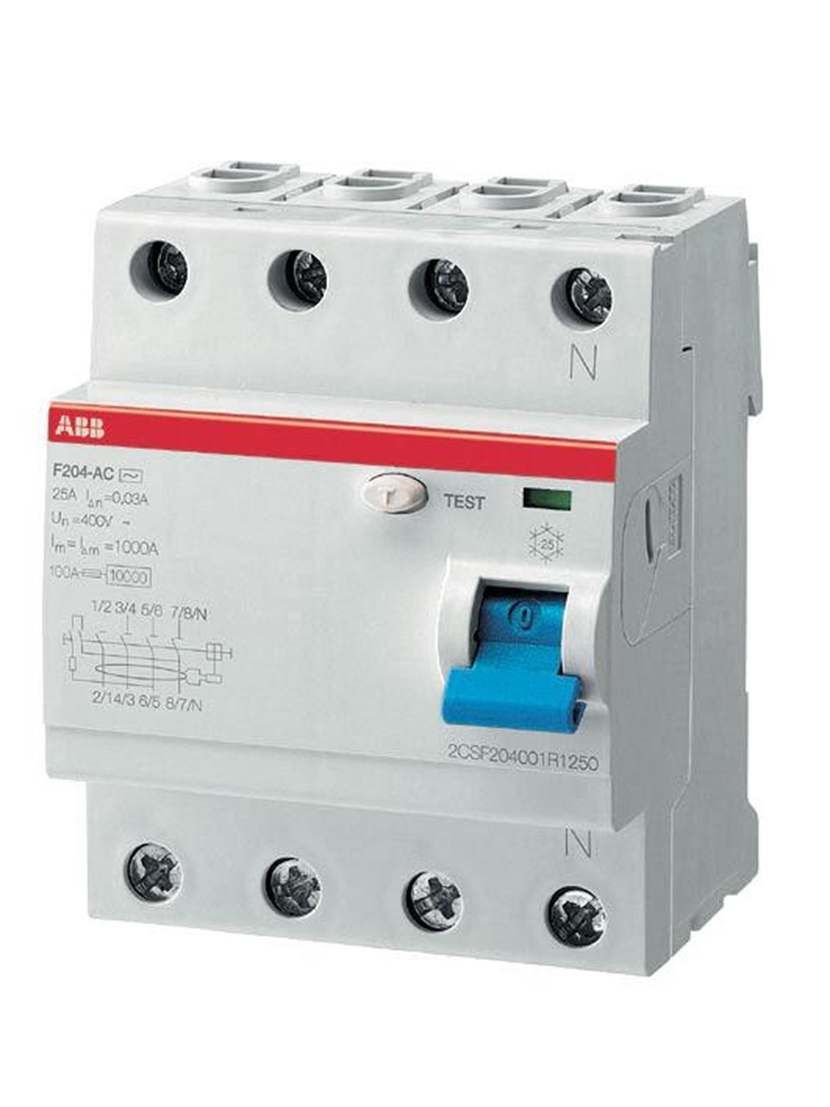 ABB F204 a-40/0.03 Fehlerstrom-Schutzschalter