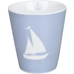 Krasilnikoff Happy Mug Boat Silhouette, 330 ml, dusty blue