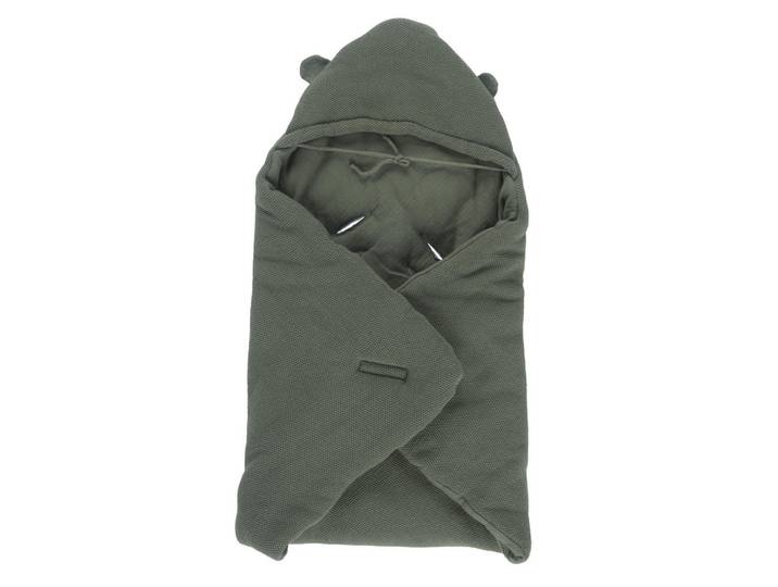 Avelia Einschlagdecke, Grün, Textil, 100x110 cm, Textiles Vertrauen - Oeko-Tex®, Gots, Schlafen, Kuscheln & Schlafen, Schmusedecken
