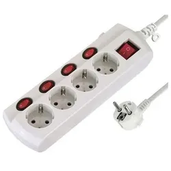 Electraline, Steckdosenleiste, 62501 (4x)