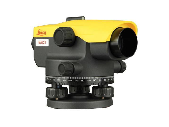 Laserwasserwaage LEICA, schwarz (schwarz, gelb), Materialmix, Wasserwaagen, Laserwasserwaage
