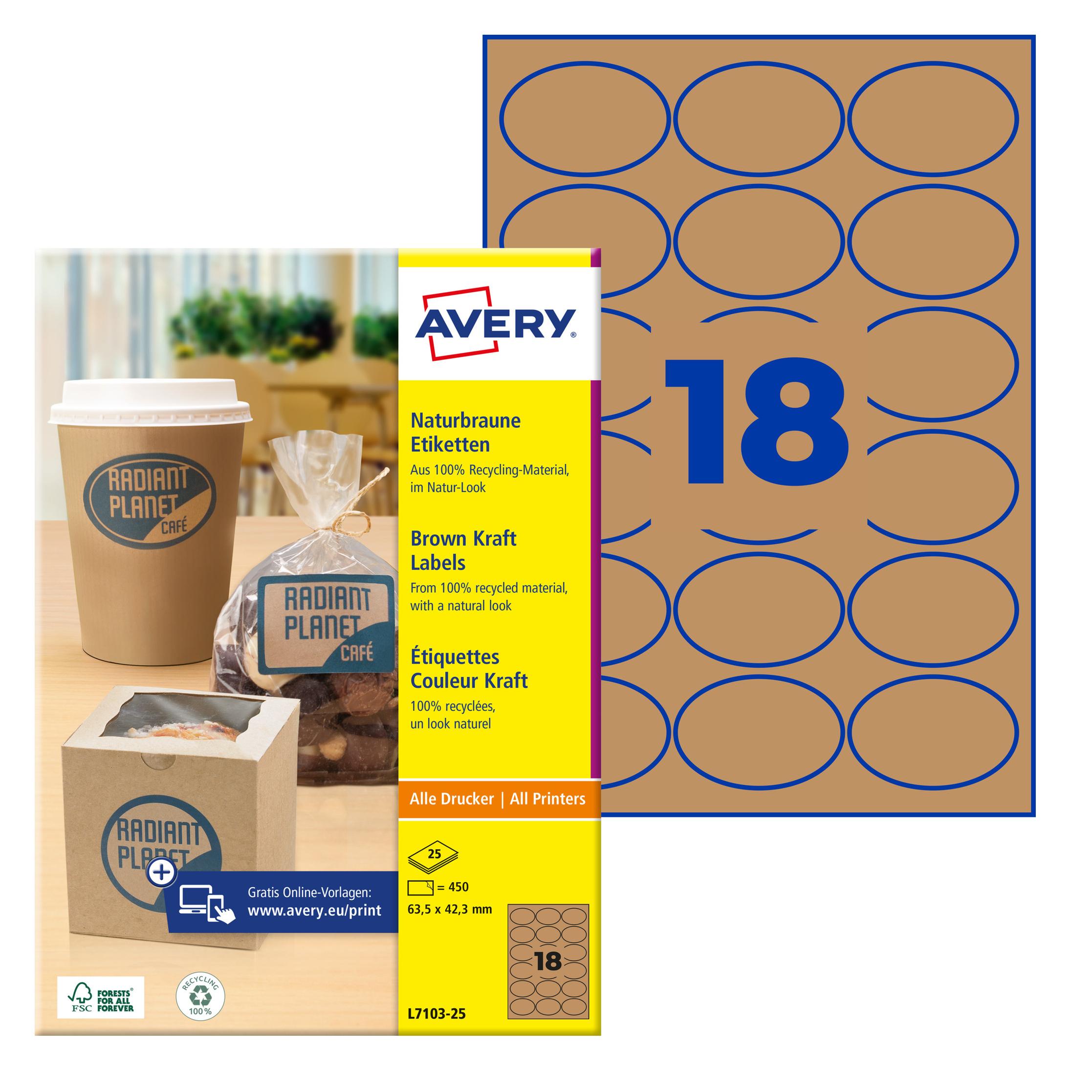 Avery Zweckform-Etiketten (L7103-25)