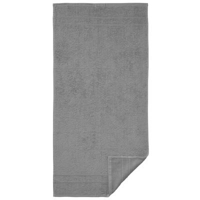 Handtuch WÄSCHEPUR Gr. 1, grau (steingrau), B:50cm L:100cm, 100% Baumwolle, Handtücher