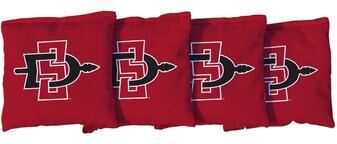 Skip's Garage San Diego State Aztecs Cornhole Bags Red