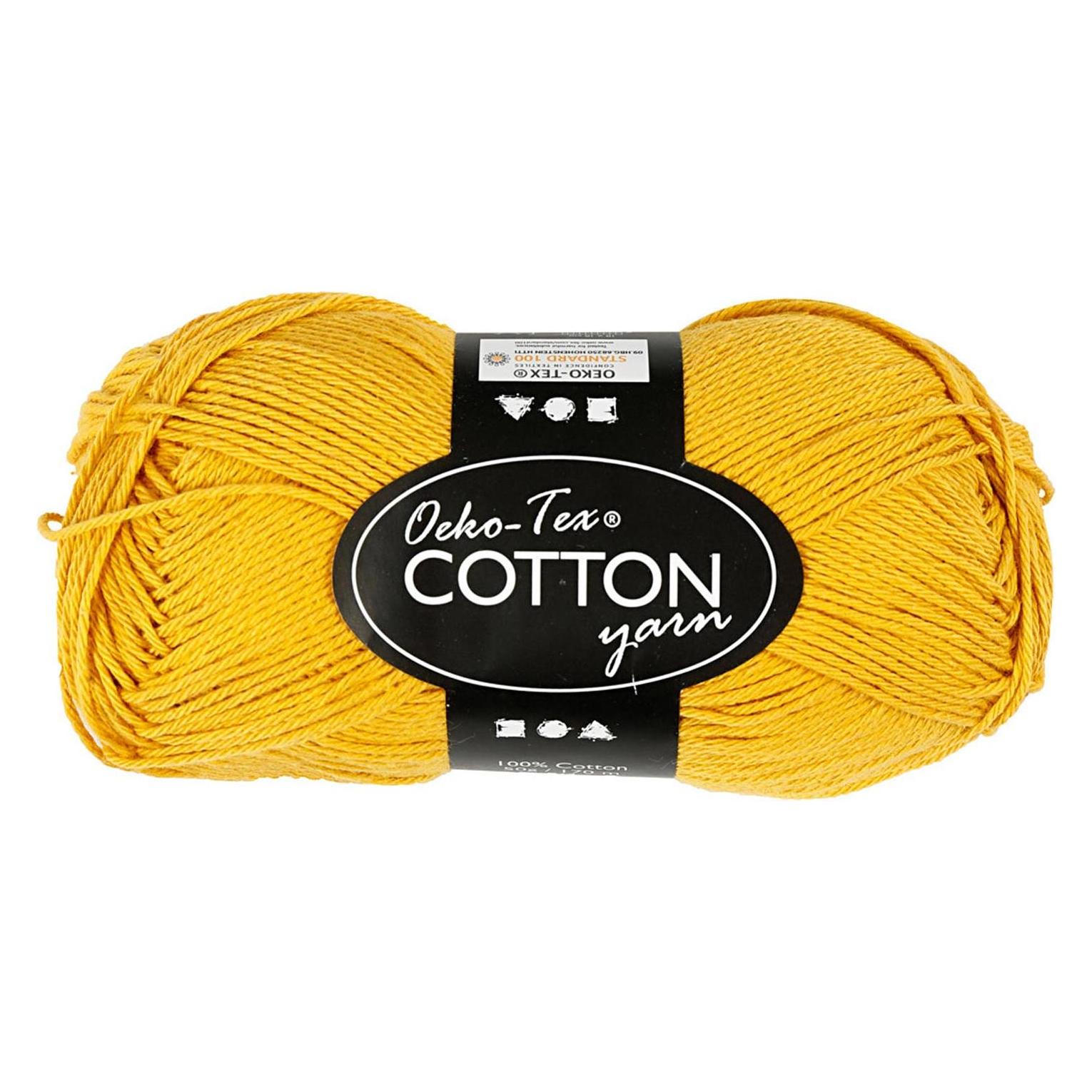 Creativ Company Katoengaren, Curry, 50gr, 170m (170 m) (5712854339407)
