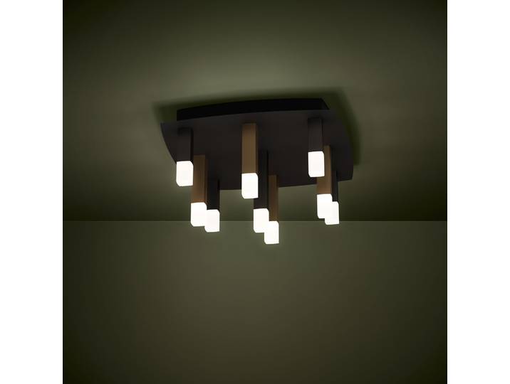 Plafonnier LED Estanterios, à 9 lampes - EGLO Stars of Light - Salon / séjour - Moderne - Aluminium - Multi-ampoules