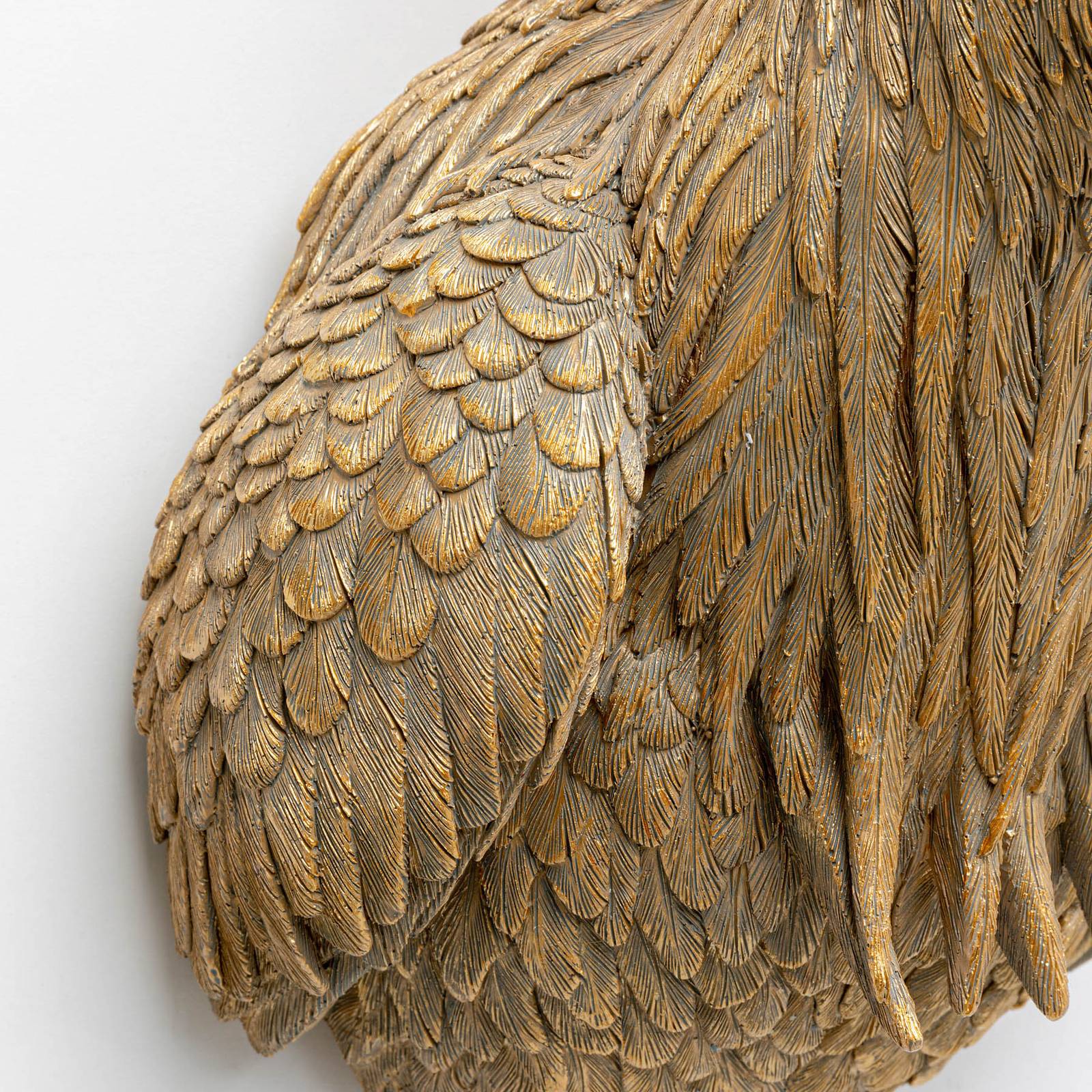 KARE Wall Light Animal Heron, Brass / gold, Living / Dining Room, Plastic, Wall Light