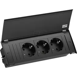 BACH 927.160 - KAPSA Set Steckdoseneinheit + Deckel, 3-fach