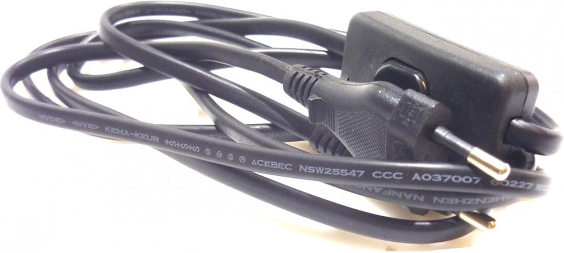 Ersatzteil Euro Netzkabel 1,8m (Mit Schalter)