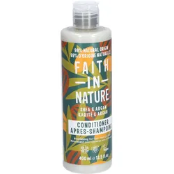 Faith In Nature, Conditioner, Shea & Argan Spülung für normales bis trockenes Haar (400 ml)