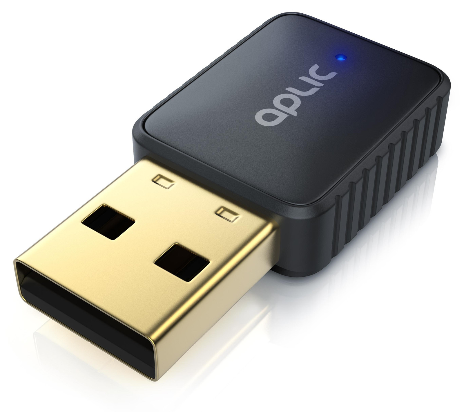Aplic Dual-band WiFi-adapter WLAN-dongle 600 Mbit/s 2,4 GHz + 5 GHz 802.11 ac/n/g/b/h