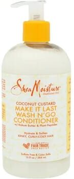 Shea Moisture Coconut Custard Wash N'Go Condicionador 384 ml