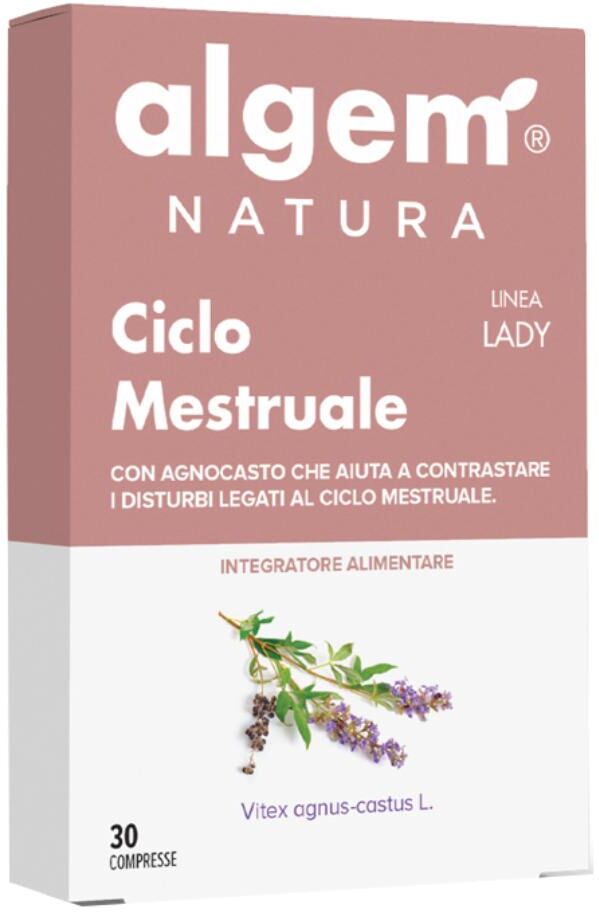 ALGEM NATURA Srl Lady Ciclo Mestruale Algem Natura 30 Compresse - Integratore per il Benessere Femminile durante il Ciclo e la Sindrome Premestruale