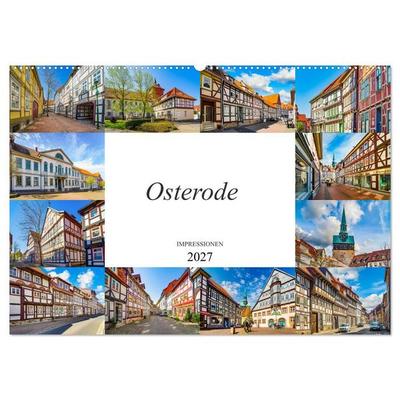 Osterode Impressionen (Wandkalender 2027 DIN A2 quer), CALVENDO Monatskalender