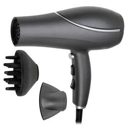 Camry CR 2281 Ionen-Haartrockner Grau 2200W mit Diffusor, Kaltluftfunktion und 3 Temperaturstufen für schnelles Haarstyling