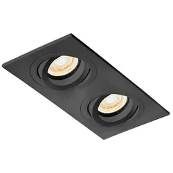 Faro Deckeneinbauleuchte RADON RCT 2xGU10, IP20, schwenkbar, schwarz matt FAR-43407