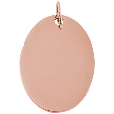 Anhänger mit Gravur AKZENT "Amal, langlebig", rosa (roségoldfarbig), Schmuckanhänger, Damen, Edelstahl