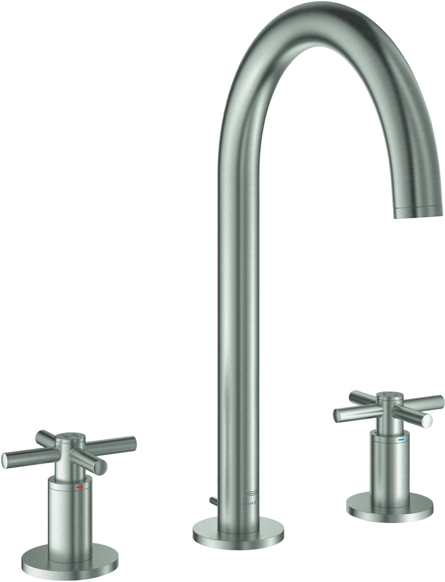 Grohe Atrio mitigeur lavabo 3 trous 20643DC0 1/2", supersteel