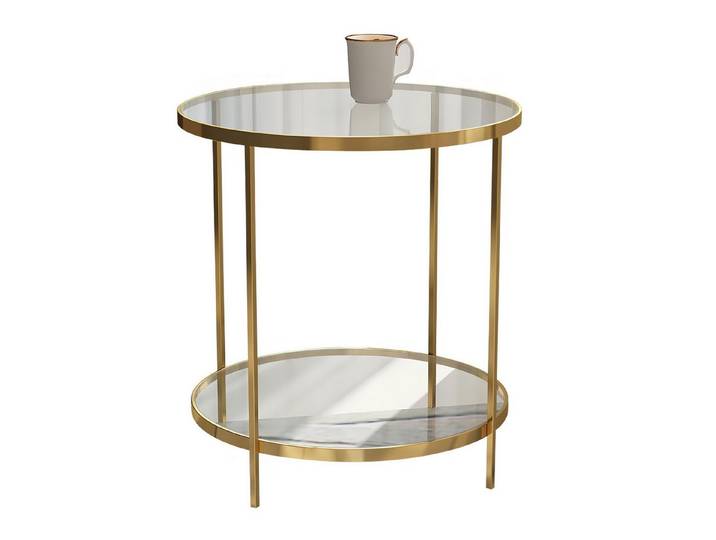 Xlmoebel Beistelltisch Runder Holz Tisch in elegantem Design für Wohnräume (1-St., Beistelltisch), Hergestellt in Europa
