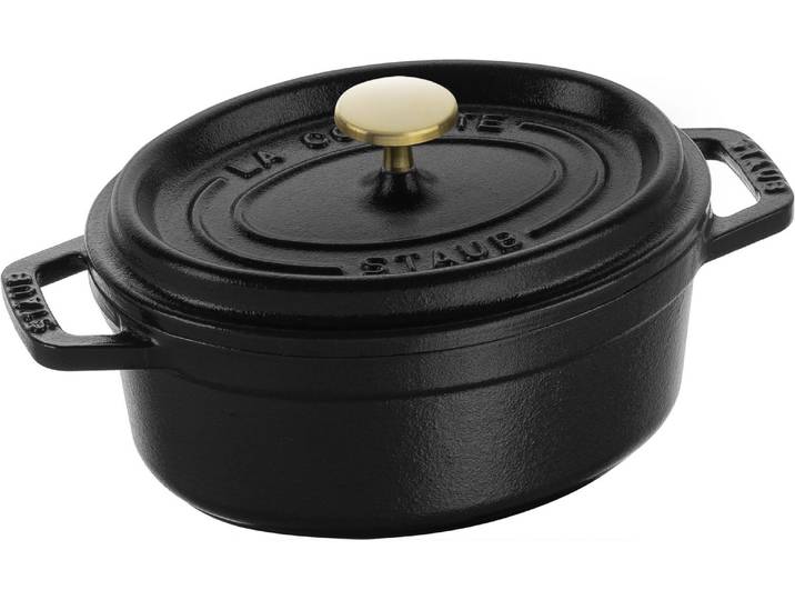 Bräter STAUB Cocotte 15 cm, 0.6 l , schwarz, H:9,2cm Ø:15cm, Töpfe, Bräter