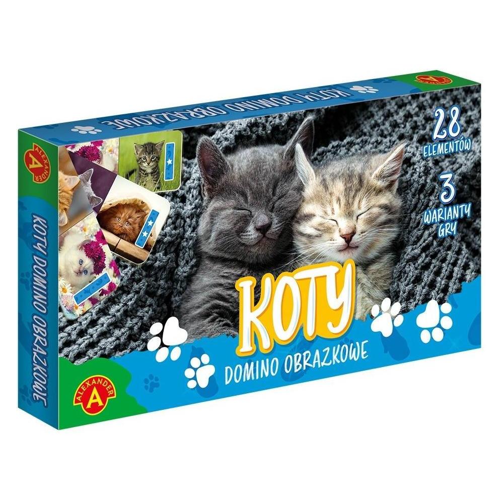 Konjac Sponge Bild Domino Katzen ALEX (Deutsch) (27860)