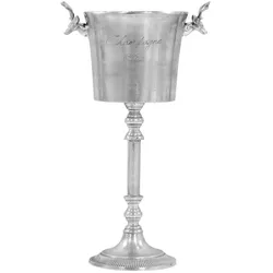 vidaXL Yabelis, Flaschenkühler, Silber