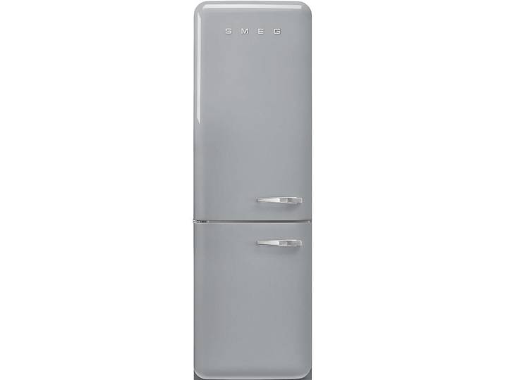 Smeg Kühl-Gefrier-Kombination, Silberfarben, Metall, 2 Schublade(n),3 Schublade(n) Schubladen, C, 60x196.8x72.8 cm, Made in Italy, Abtauautomatik, LED-Innenbeleuchtung, elektronische Temperaturregelung, No-Frost, Warneinrichtung bei Temperaturanstieg, Kälteakku, Urlaubsschaltung, Küchen, Küchenelektrogeräte, Kühl- & Gefrierschränke, Kühl- und Gefrierkombinationen