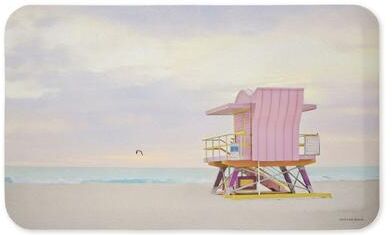 "Stupell Beach Hut Themed Printed Anti-Fatigue Floor Mat, 30""x18"""