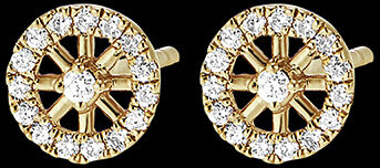 Edenly FraÃ®cheur Ohrringe - Cosmo - 18 Karat Gelbgold mit Diamanten