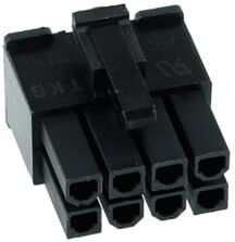 Phobya ATX Power Connector 8Pin Stecker inkl. 8 Pins - Black
