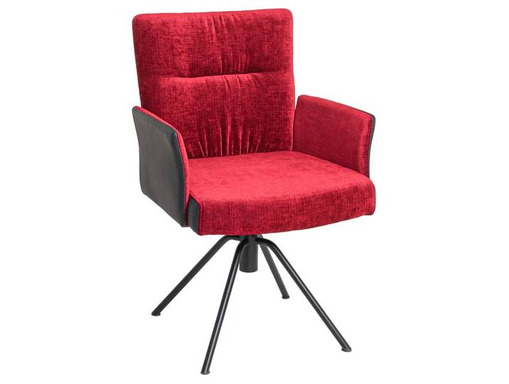Armlehnstuhl Tally Xl IL-Concept / Farbe: Nero / Bezugsmaterial: Leder Stoff
