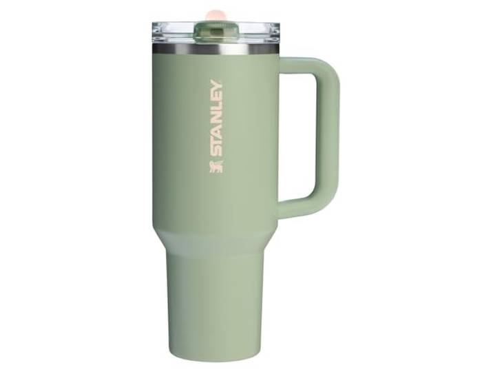 Stanley Quencher ProTour Trinkhalm-Becher mit auslaufsicherem Deckel, 1,2 l, integrierter Strohhalm und Griff, Getränkehalter, kompatibel für Reisen, isolierter Edelstahlbecher, BPA-frei, Flechten