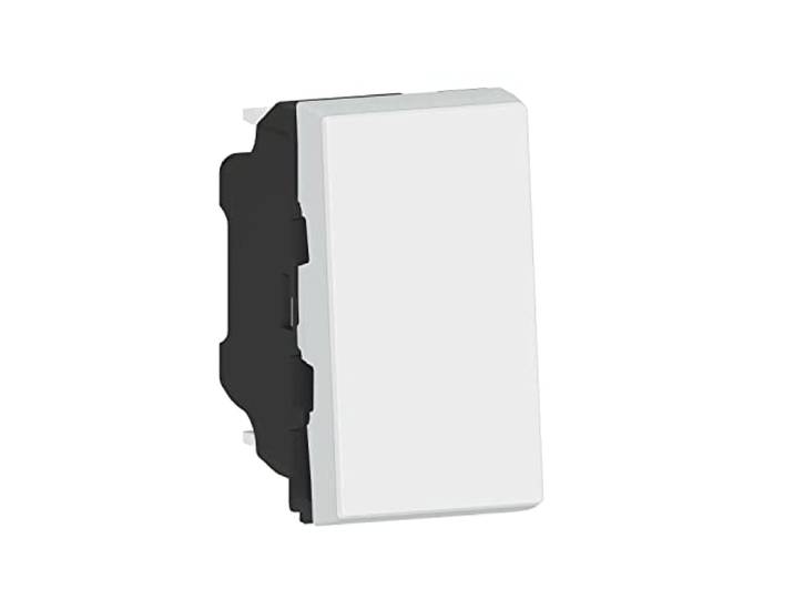 LEGRAND - Interrupteur Mural Simple ou Va-et-vient 10A Mosaic Easy-Led - Commande d'Éclairage 1 Module - Sans Plaque/Sans Support - Fabriqué En France - Blanc