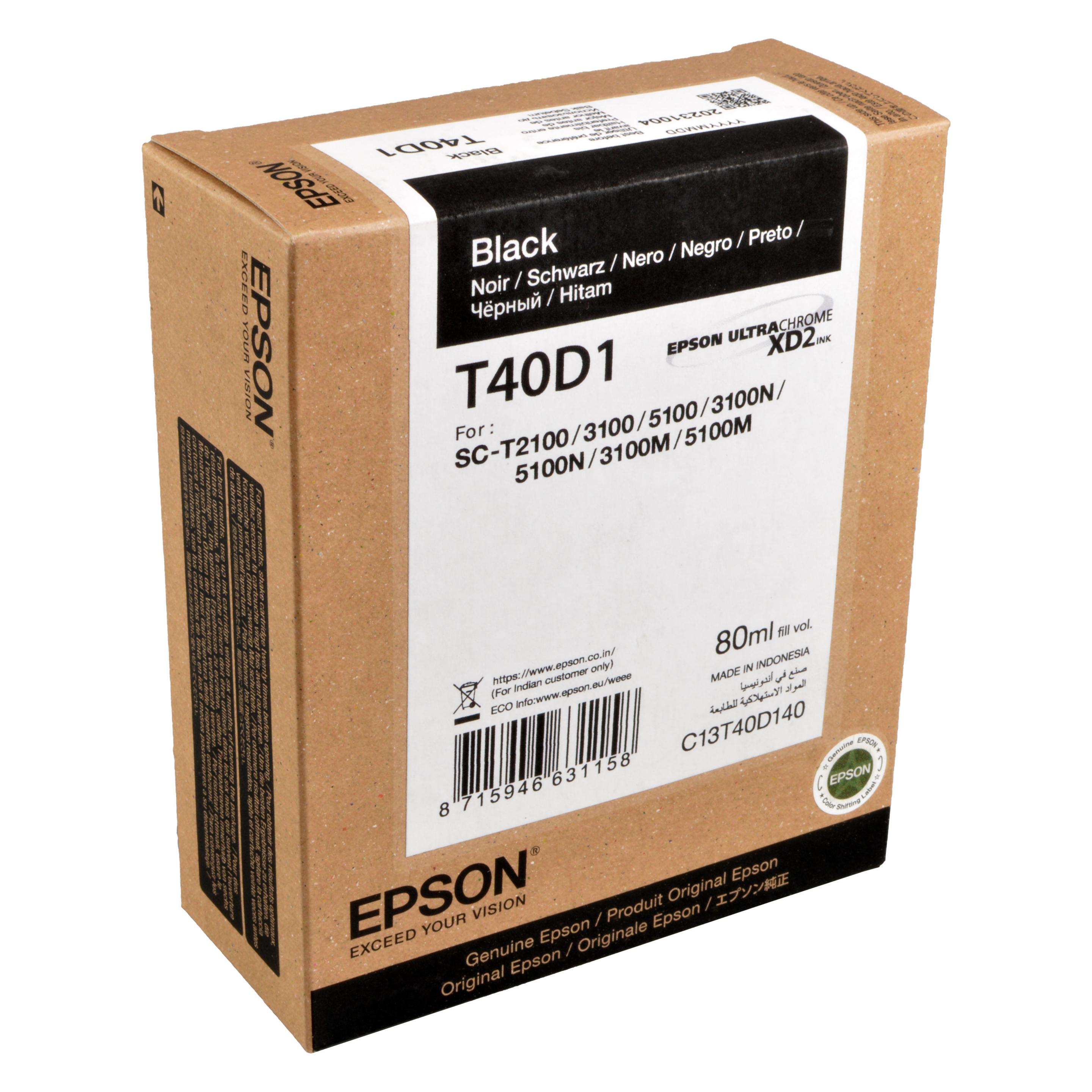 Epson UltraChrome XD2 High Capacity (BK) (C13T40D140)