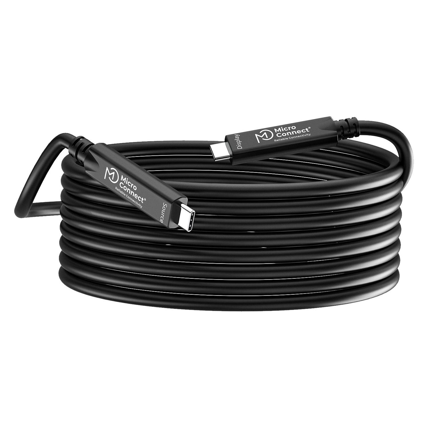 MicroConnect Premium Optic Fiber USB-C 3.2 (7.50 m, USB 3.2 Gen 2, 100 W) (MC-USB3.2CC075-8K-OP)